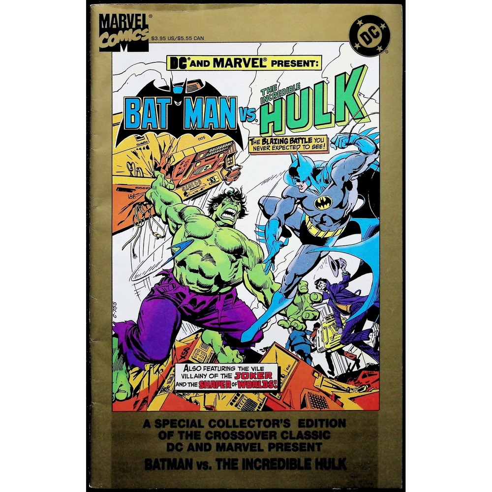 Batman‎ vs The Incredible Hulk 1995 Gold Border Reprint 2nd Printing Joker FN